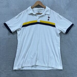 Tottenham Hotspur Polo Shirt Mens Large Premier League Soccer Spurs Short Sleeve
